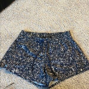 Women's Athleta Blue Patterned Shorts